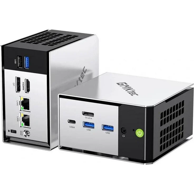 GMKtec Nucbox M8, Mini PC mit AMD Ryzen 5 PRO 6650H, 16 GB RAM, 1 TB SSD, Silber