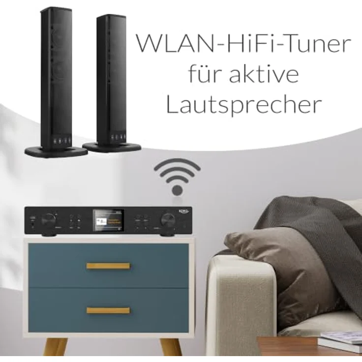 XORO HFT 440 Pro – HiFi-Tuner mit Internetradio, DAB+, UKW, Spotify Connect, Bluetooth 5.2 und WLAN, Metallgehäuse – Bild 7
