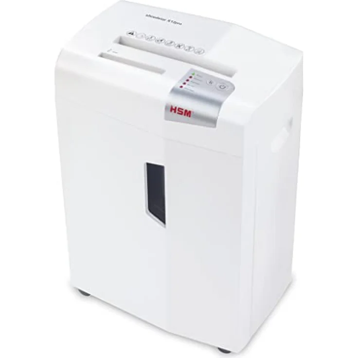HSM shredstar X12pro Office Aktenvernichter, Partikelschnitt P5, 12 Blatt, mit separatem CD Schredder – Bild 1
