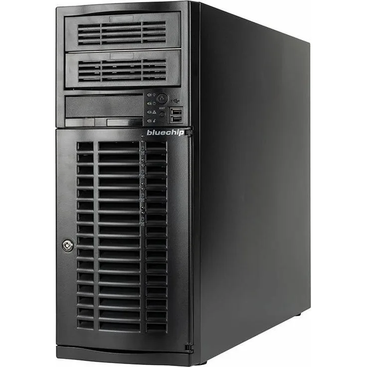 Bluechip SERVERline T30333s, Tower Server mit 32 GB RAM, Intel Xeon Prozessor und bis zu 5,60 GHz Turbo Boost