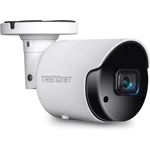 TRENDnet TV-IP1514PI Indoor Outdoor 5 MP H.265 PoE Bullet-Netzwerkkamera, IP66-Gehäuse, IR-Nachtsicht bis zu 30 m (98 ft), Sicherheitsüberwachungskamera, microSD-Kartensteckplatz (bis zu 256 GB), Weiß
