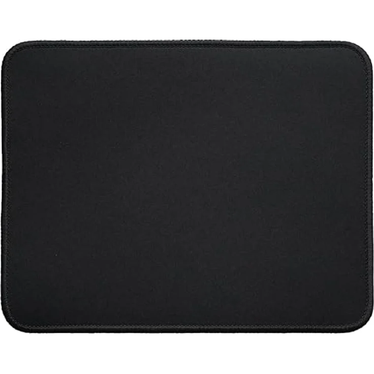 Silent Monsters Mauspad 360 x 250 mm, rutschfestes und leises Stoff Mousepad in Schwarz mit vernähten Kanten für Gaming und Büro, kompatibel mit allen Mausarten – Bild 1