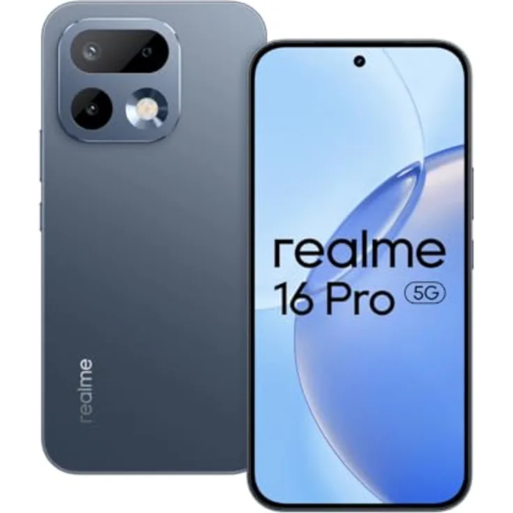 realme 16 Pro 5G, Smartphone mit 512GB Speicher, 8GB RAM, Pebble Grey, INT+NFC