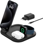Belkin BoostCharge 3-in-1 15 W magnetisch, einklappbar Wireless Charger, iPhone 16/15/14/13/12, Apple Watch, AirPods, weiß