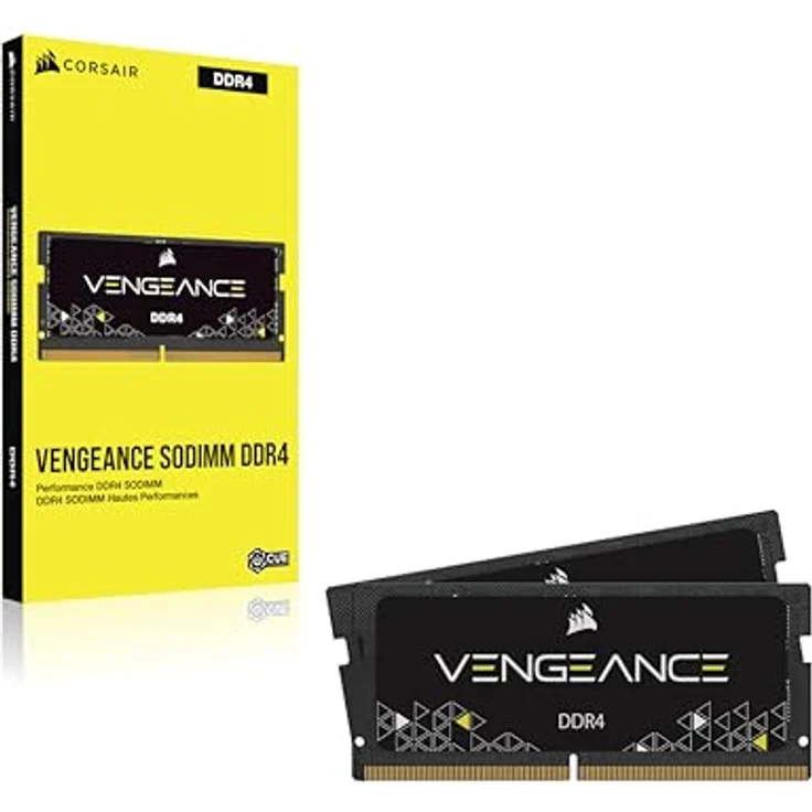 Corsair CMSX16GX4M2A2666C18 Vengeance 16GB Notebook Speicherkit (DDR4, 2666Mhz, 204 Pin, SODIMM, geeingnet für 6th Generation Intel Core i5 and i7 Notebooks ) Schwarz (2 x 8 GB) – Bild 3