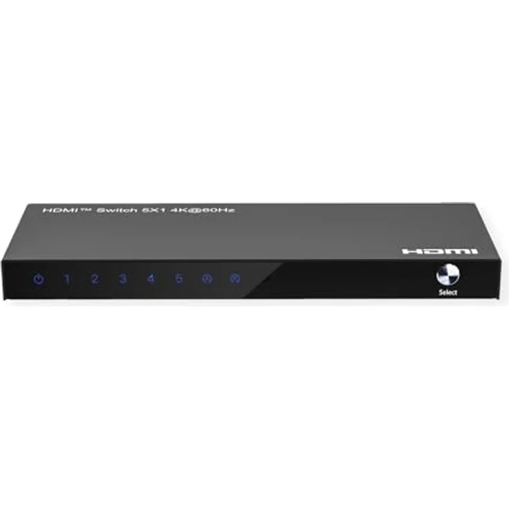 ROLINE 4K HDMI Switch 5-Fach, mit Fernbedienung, 4K2K Unterstützung, schwarzes Gehäuse – Bild 3