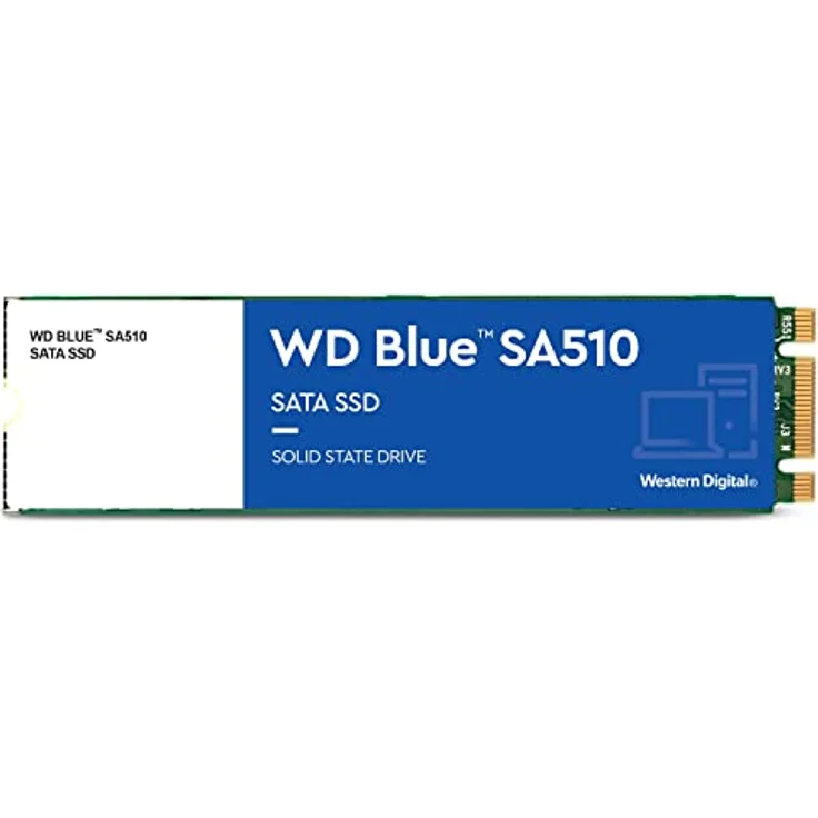 WD Blue SA510 SATA SSD 500 GB M.2 2280 (Lesen bis 560 MB/s, Schreiben bis 510 MB/s, Upgrade für PC/Laptop, dreimonatiges Probeabo von Dropbox Professional, Western Digital SSD Dashboard) - Preisvergleich – Bild 1