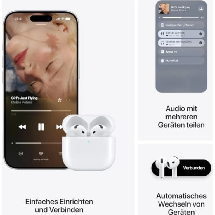 Apple AirPods 5 In-Ear Kopfhörer mit Aktiver Geräuschunterdrückung, Adaptive EQ, Open-Ear Design und Live Übersetzung – Bild 7