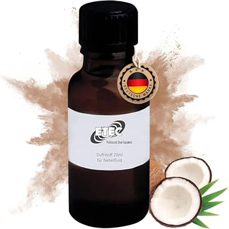 ETEC SMOKE-COCONUT DUFTSTOFF für Nebelfluid, 20 ml, tropischer Kokosnussduft für Nebelmaschinen, ideal für Party und Events – Bild 1