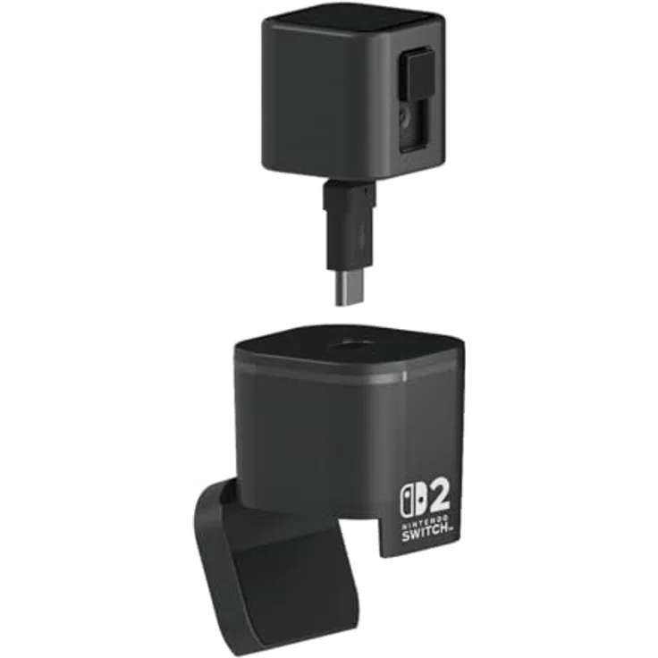 HORI USB-Kamera (Schwarz) für Nintendo Switch 2, kompatibel mit TV-, Tisch- und Handheld-Modus, inklusive USB-C-Kabel und 3,5-mm-Stereo-Winkeladapter, offiziell lizenziert von Nintendo – Bild 4