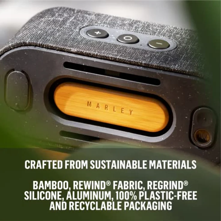 House of Marley Bluetooth-Lautsprecher Get Together Mini 2 (15 h, Akkubetrieb), Bluetooth Lautsprecher, Gelb, Schwarz – Bild 9