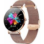 Manta smartwatch Damen 1,32 Zoll - IP67 Wasserdicht - Touchscreen - Schlafmonitor - Musiksteuerung - 22 Trainingsmodi - Fitness Tracker kompatibel mit Android/IOS - Alexa Gold SWU501GD
