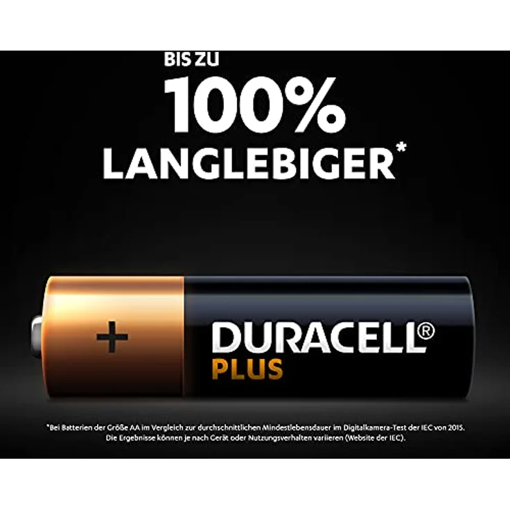 Duracell Plus AA Mignon Alkaline-Batterien, 1.5V LR6 MN1500, 24er-Pack – Bild 2