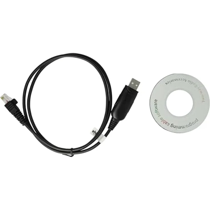 VHBW USB Programmierkabel kompatibel mit Motorola CDM1250, CDM1550, CDM1550-LS, CDM1550-LS Plus, CM160, CM200, CM300, CM340 Funkgerät schwarz – Bild 3