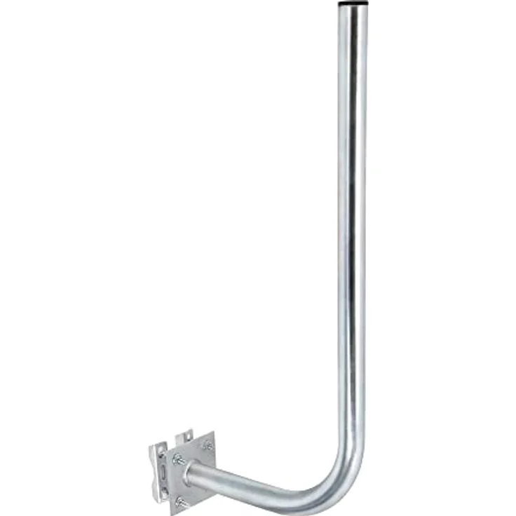 PremiumX 30cm Wandhalter für Wetterstation, 70cm Mast aus Stahl Ø 38mm mit Zahnschellen, extra lang – Bild 1