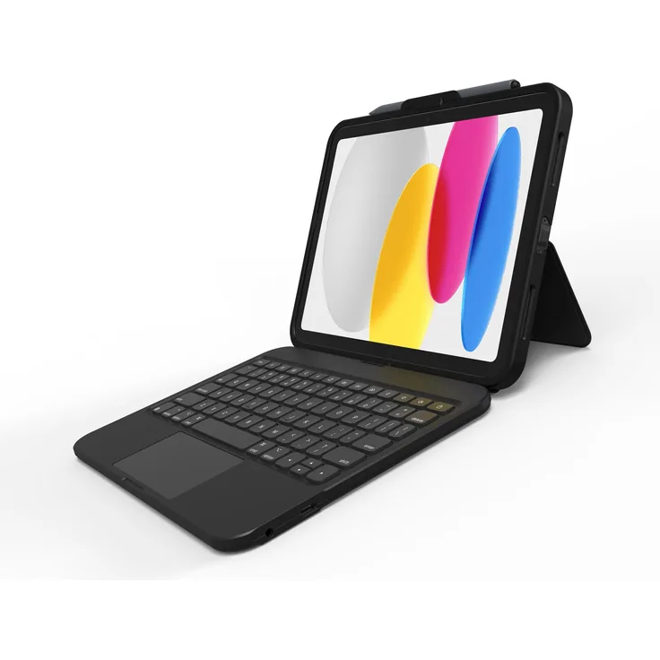 Zagg KB TghKs iPad 10thGen, Tablet Tastatur mit Touchpad, QWERTZ (DE), schwarz