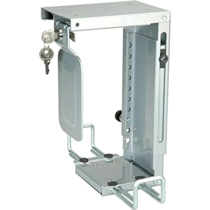 ROLINE Mini-PC-Halter, abschliessbar, silber – Bild 1