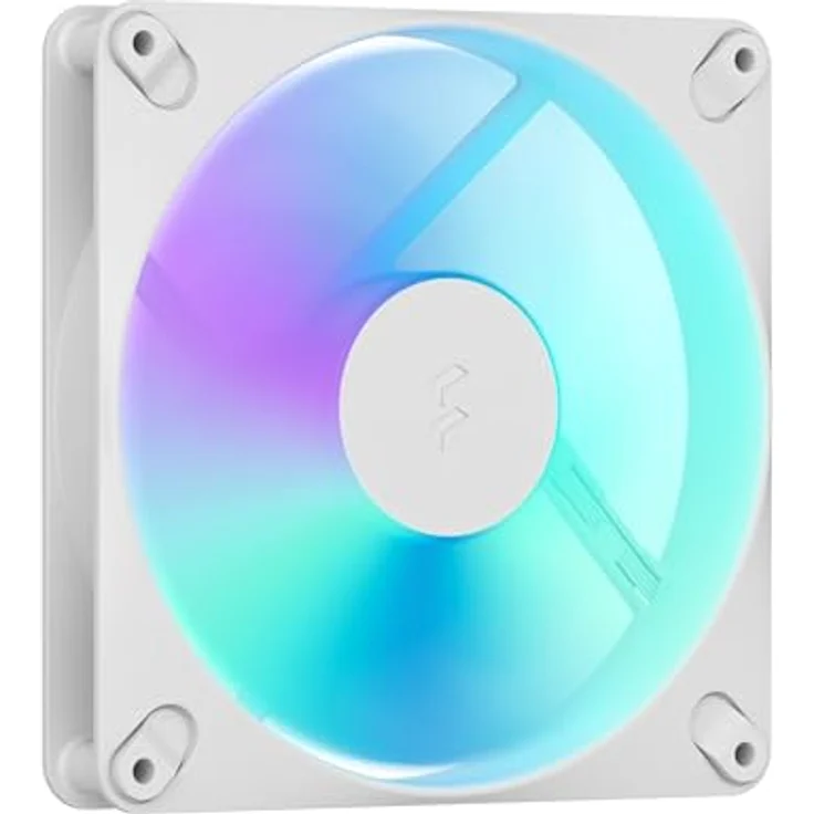Fractal Design Dynamic 3 14 RGB White, 140mm Gehäuselüfter mit 10 ARGB-LEDs und PWM-Steuerung – Bild 1