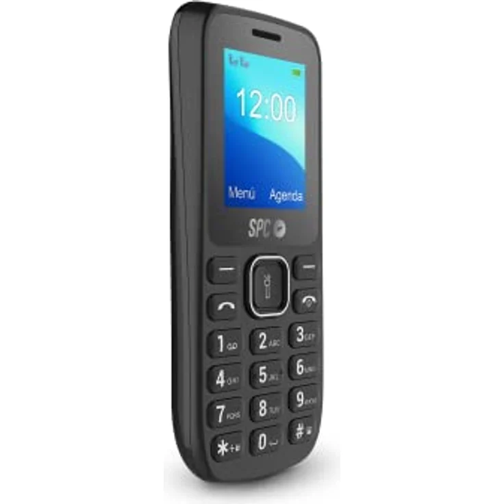 SPC Talk - Mobiltelefon einfach zu bedienen, 4,6-cm-Display (1,8 Zoll), großer 800-mAh-Akku, FM-Radio, Dual-SIM, Taschenlampe und Rückkamera, Schwarz – Bild 2