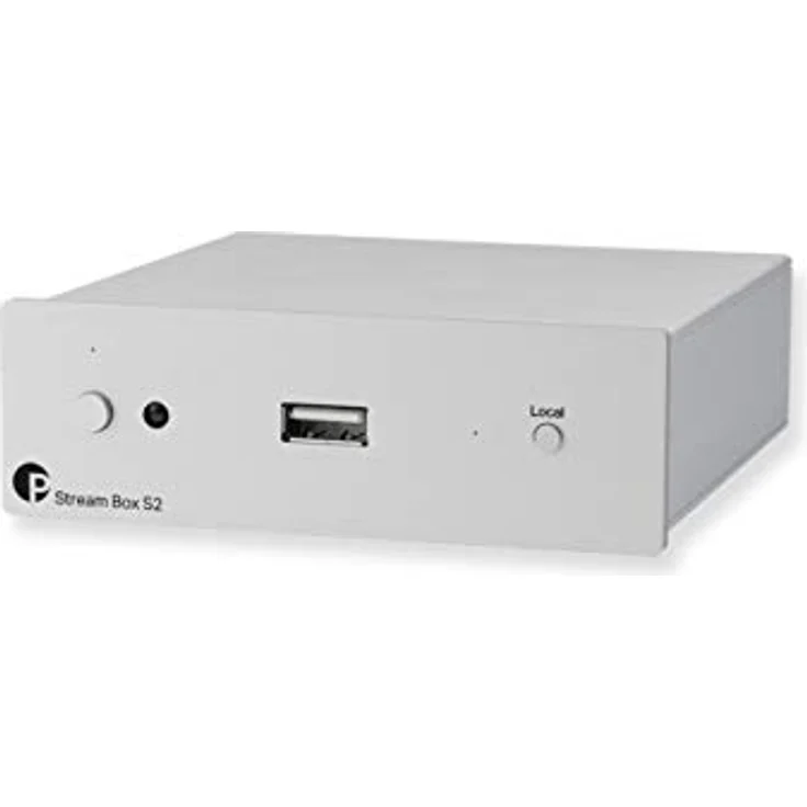 PROJECT Stream Box S2, silber Netzwerkplayer mit 24/192 Streaming, ESS9023 DAC, Multi-room und Unterstützung für Spotify, TIDAL, DLNA – Bild 1