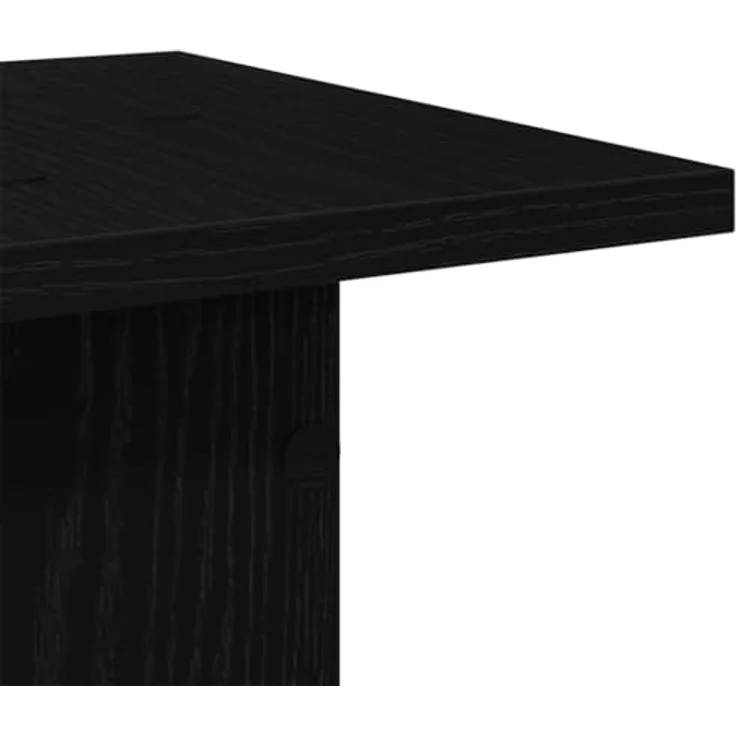 vidaXL Lautsprecherständer 2er Set, Schwarz Eichen-Optik, 30 x 30 x 80 cm, modernes Wohnzimmermöbel für Heimkinos – Bild 5