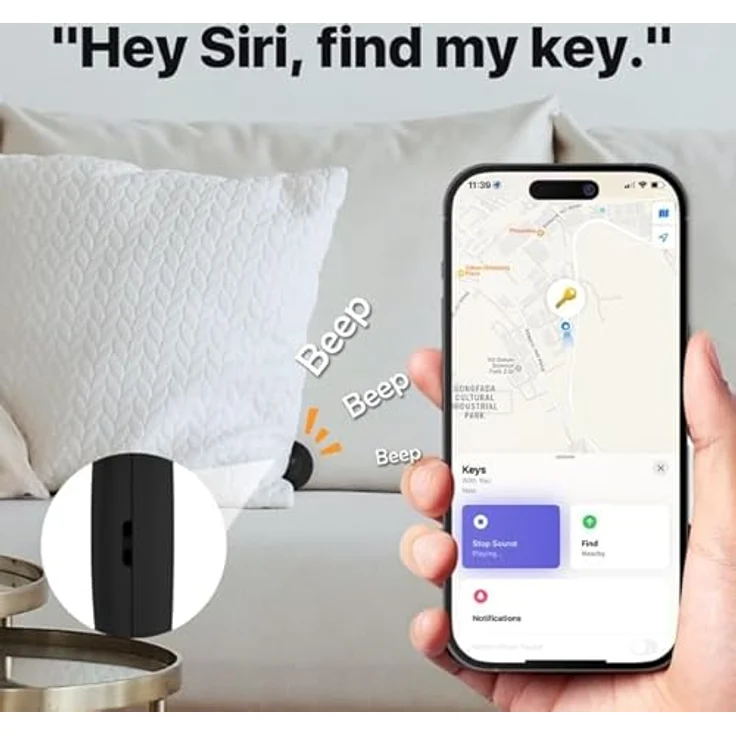 Lifemate Life Tag Apple Find My Tracker - Schlüsselfinder/Kofferanhänger - Bluetooth Tracker - 4er Pack – Bild 3