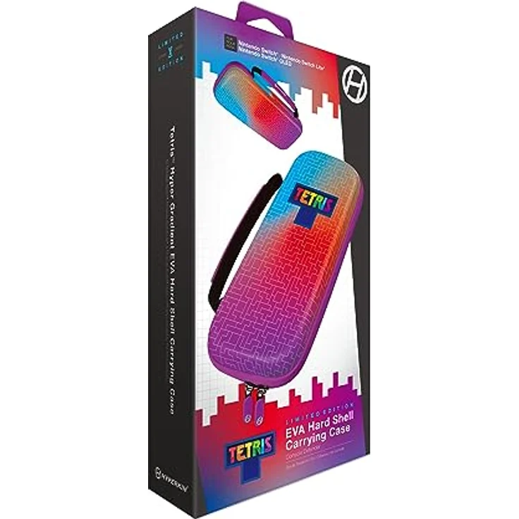 Hyperkin Offizielle Tetris® Eva-Hartschalen-Tragetasche für Switch® OLED Modell/Nintendo Switch® (Hyper Gradient), Hyper Gradient, Klassisch-Meets-Modern. – Bild 2