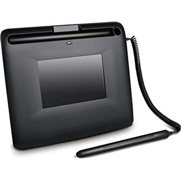 Penpower LCD-Signatur-Pad (4", 2540 lpi), Grafiktablett mit 8 Pinselgrößen und 1024 Druckempfindlichkeitsstufen, Schwarz – Bild 2