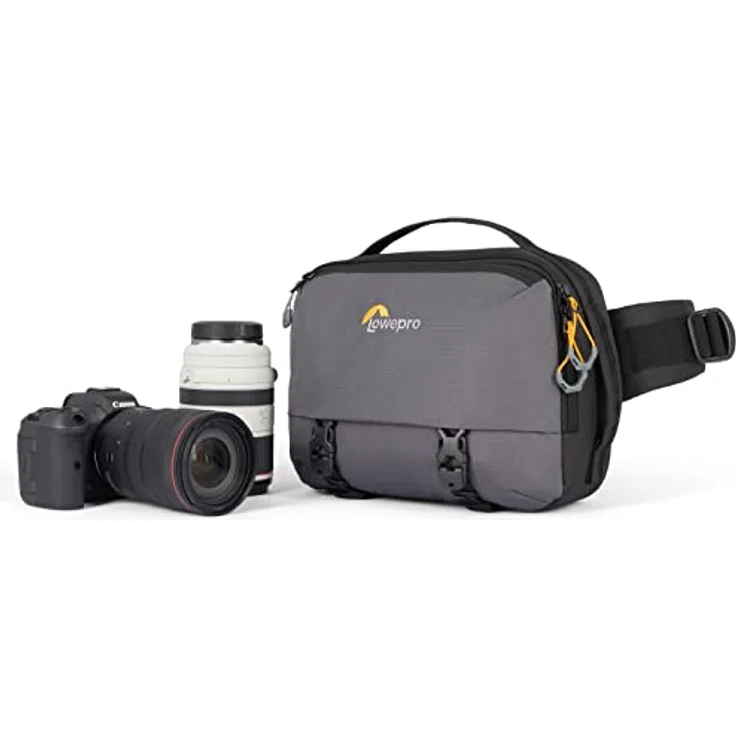 Lowepro Trekker Lite SLX 120, Compact Camera Backpack with Tablet Pocket, Camera Bag for Full Frame Mirrorless Cameras, Tripod Attachment, Water Bottle Holder, Grey – Bild 1