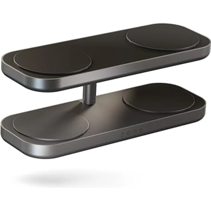 OtterBox Zens Quattro Wireless Charger Pro 4, kabelloses MagSafe und Qi2-Ladegerät (15 W) für iPhone und AirPods, inkl. 65-W-Netzteil und 1,5-m-Kabel, Schwarz – Bild 3