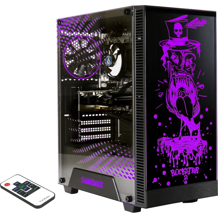 Hyrican GAMEMAX Rockstar 7562, Gaming-PC mit Intel i5-14400F, 32GB RAM, 1TB SSD, RTX 5060, Windows 11