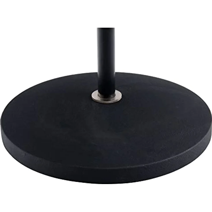 Pronomic MS-100 Mikrofonstativ mit Tellersockel - Mikrofonständer - Tellerstativ - Höhe: 88-158 cm - Gewicht: 3,4 kg - schwarz – Bild 4