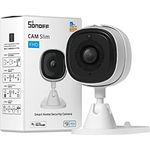 SONOFF Überwachungskamera Innen,CAM Slim 1080P WLAN IP Kamera Überwachung Innen,Heimsicherheit Babyphone mit Kamera,Bewegungserkennung,Nachtsicht,Zwei-Wege-Audiosystem,Kompatibel Alexa, Google Home