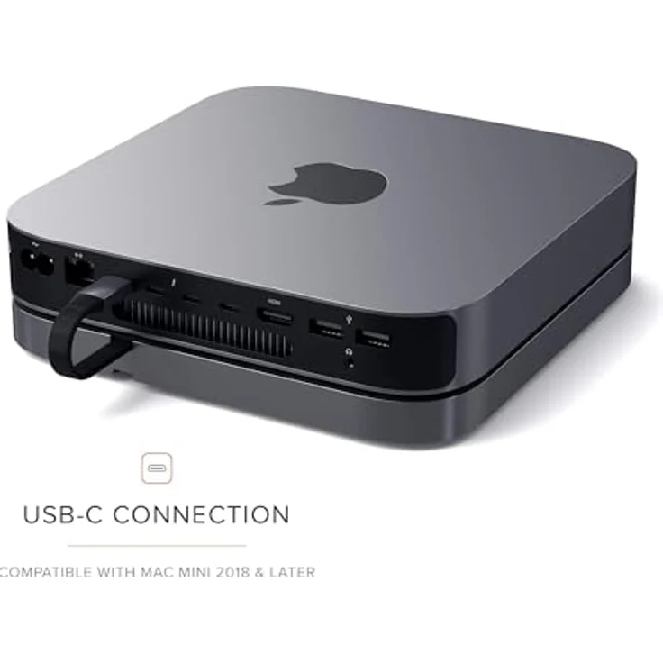 Satechi Aluminum Stand Hub für Mac Mini Space Grau – Bild 4