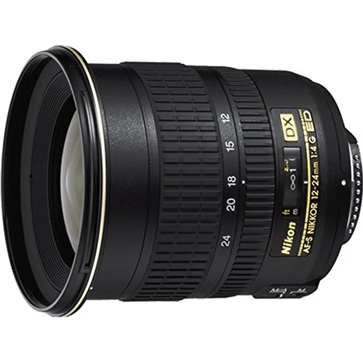 Nikon AF-S DX Zoom-Nikkor 12-24mm 1:4G IF-ED, Superweitwinkel-Zoomobjektiv mit Nikon Silent Wave Motor und ED-Glaselementen, 77mm Filtergewinde