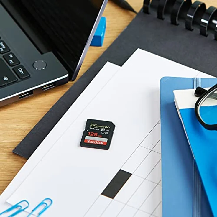 SanDisk Extreme PRO 128GB SDXC Speicherkarte bis zu 170 MB-s, Class 10, U3, V30 – Bild 2