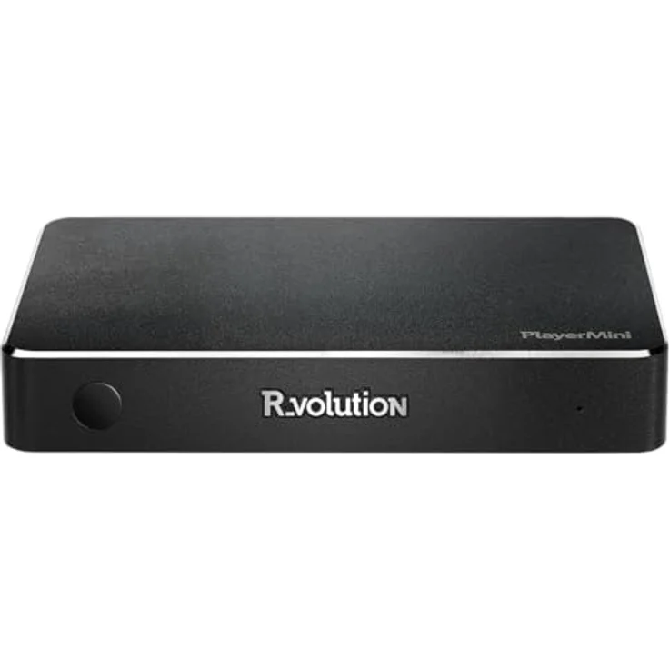 R_volution Player Mini, Streaming-Clients mit Video Codecs: HEVC, H.265, x265 (up to Main10 Level 6.1 High 60p in 4K UHD), AV1 (up to 4K UHD 60p), AVC, MPEG, MPEG-2, MPEG-4, VC-1, H.264/x.264 (up to 60p in Full HD and 24p/20 Mbps in 4K UHD), FLV, XVID, DIVX (3/4/5/6), RealVideo8/9/10, VP9 Profile 2 (up to 4K 60p and HDR) ; ultra high bitrate support up to 300 Mbps. – Bild 2