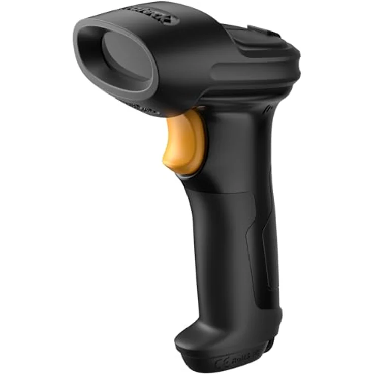 Inateck BCST-72, Kabelloser 2D Barcode Scanner mit Bluetooth, AI APP & SDK, 180 Tage Standby, schnelles Scannen, Schwarz – Bild 1