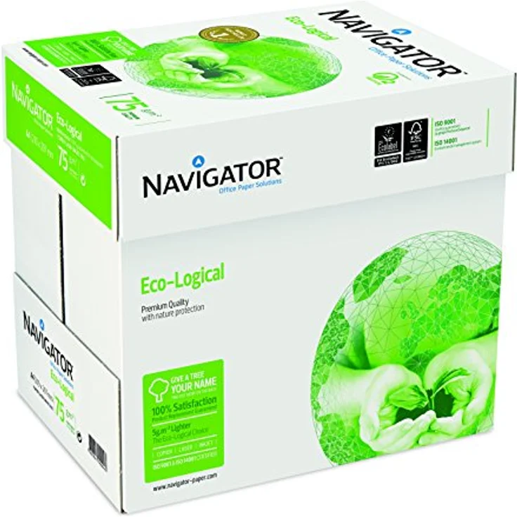 Navigator Eco-Logical Papier FSC eingeriest 75 g-m² A4 5 x 500 Blatt hellweiß – Bild 8