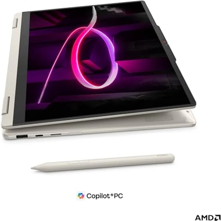 LENOVO Yoga 7 2-in-1 14AGP11 Copilot+ PC, 14 Zoll WUXGA Touchscreen, AMD Ryzen™ AI 5 435, 16 GB RAM, 512 GB SSD, Windows 11 Home, Muschelfarbe – Bild 26