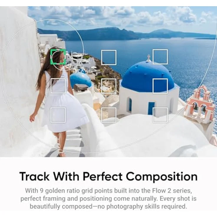 Insta360 Flow 2 AI Tracker Bundle, Smartphone Gimbal mit 10 Stunden Akkulaufzeit, Grau – Bild 7