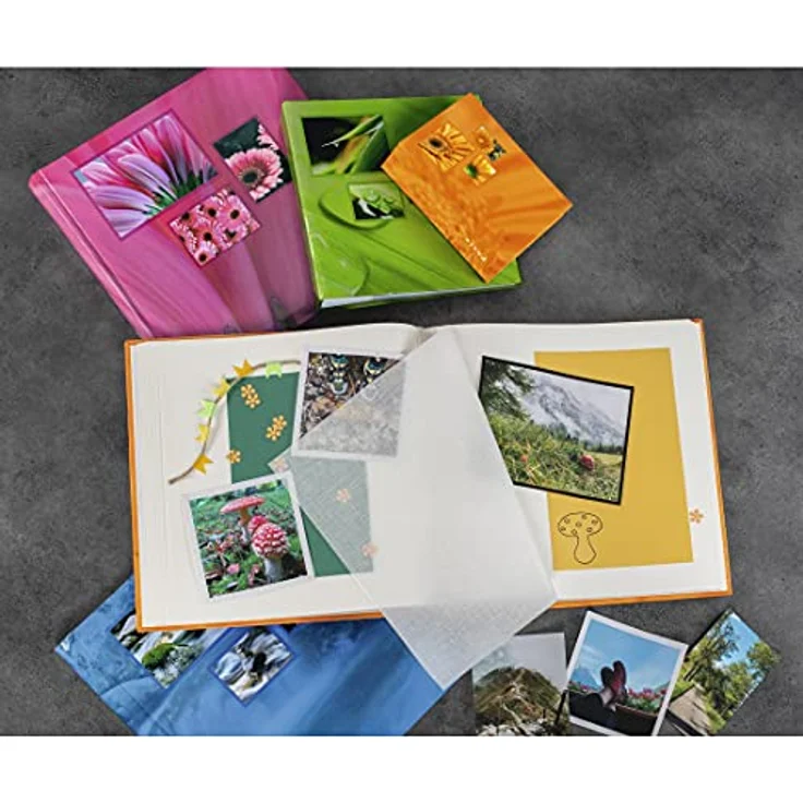 Hama Jumbo-Album Singo, 30x30 cm, 100 weiße Seiten, Orange orange – Bild 5