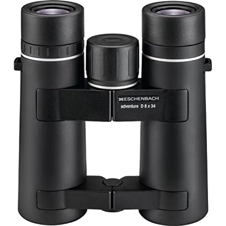 Eschenbach Optik Fernglas Adventure D Allrounder für Freizeit, 8x32, Stickstofffüllung, Weitwinkeloptik, Brillenträger-Okulare, mehrschichtvergütete Linsen, schwarz