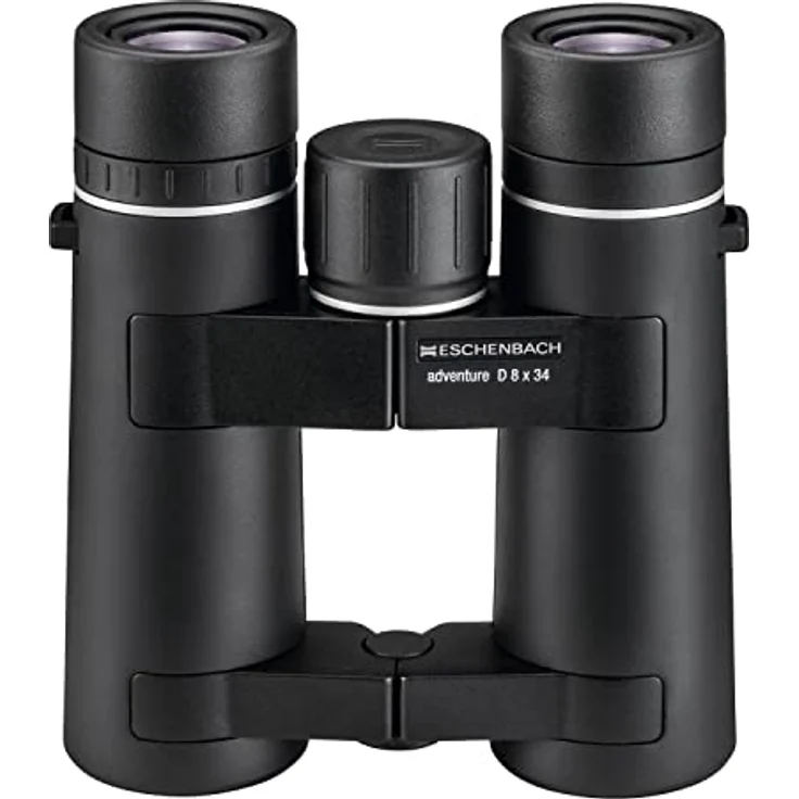 Eschenbach Optik Fernglas Adventure D Allrounder für Freizeit, 8x32, Stickstofffüllung, Weitwinkeloptik, Brillenträger-Okulare, mehrschichtvergütete Linsen, schwarz – Bild 1