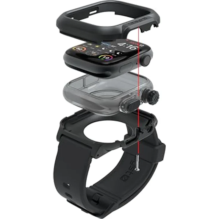 Catalyst wasserdichtes Case für Apple Watch 4, 5, 6 und SE (40mm), robust mit NATO Nylon Band und vollständiger Funktionalität – Bild 7