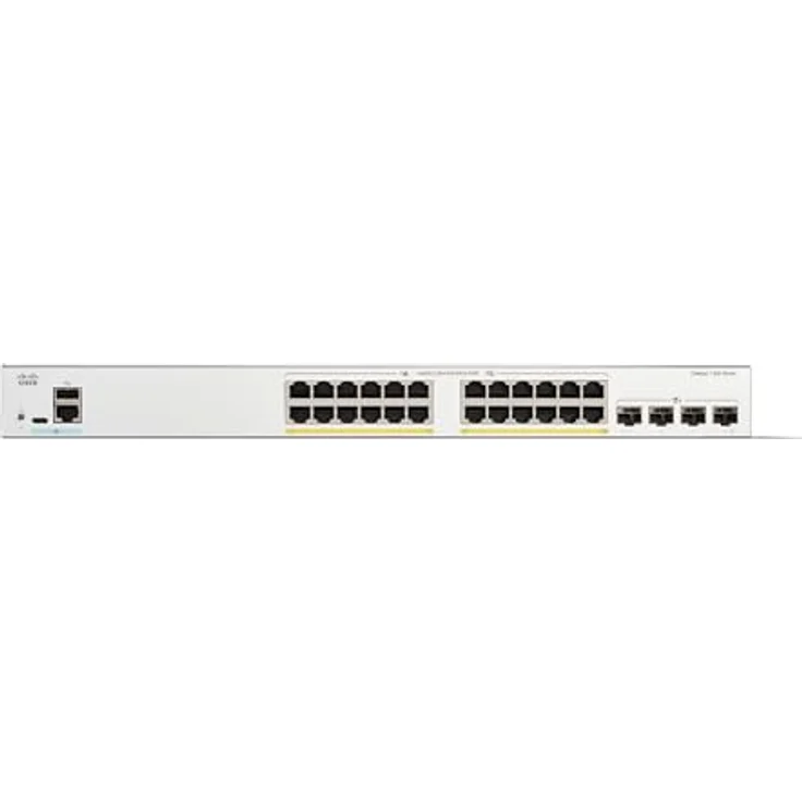 Cisco Catalyst 1300-24P-4X-Managed-Switch, 24-Port-GE, PoE, 4 x 10-GE-SFP+, eingeschränkter Lebenszeitschutz (C1300-24P-4X) – Bild 2