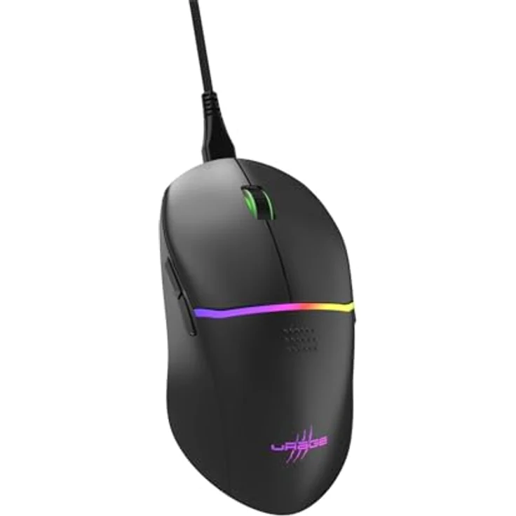 Urage Reaper 330 (Kabelgebunden), Maus, Schwarz mit Pixart-Gaming-Sensor und TTC-GOLDEN Switches – Bild 2