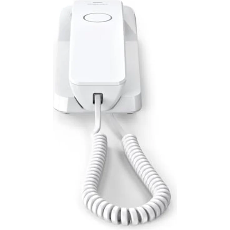 Gigaset Desk 200 ws, Schnurgebundenes Festnetztelefon in Weiß, platzsparend, 10 Kurzwahltasten, hörgerätekompatibel – Bild 4