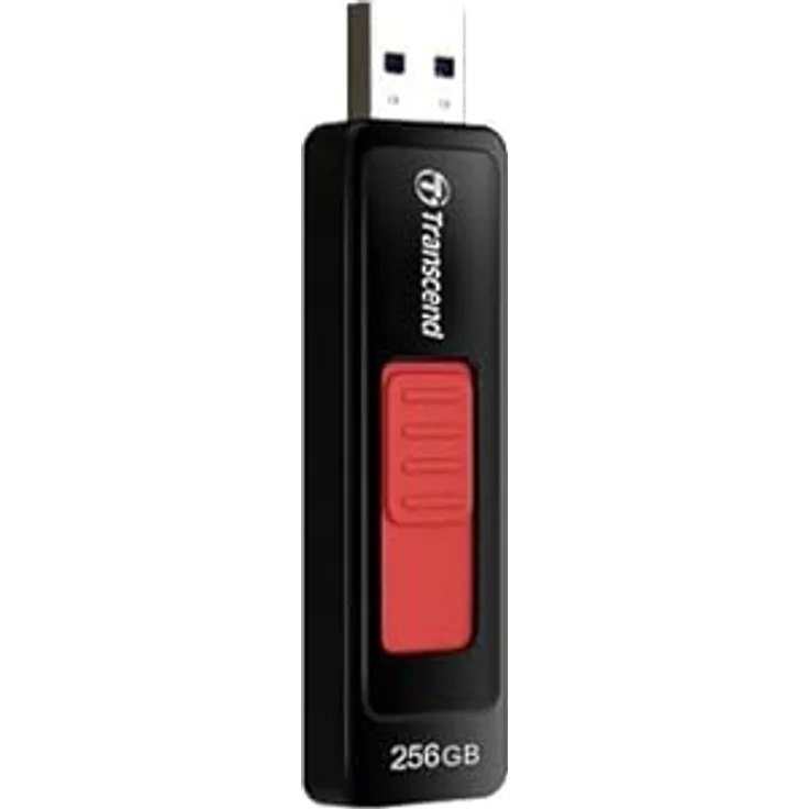 Transcend JetFlash 760, 256GB USB-Stick mit USB 3.1 Technologie, kappenlos, schwarz – Bild 2