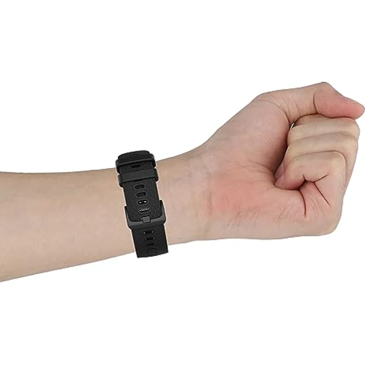 INF Armband Kompatibel mit Polar Ignite/Unite Sport Armbänder Silikon Schwarz, Weiches und wasserabweisendes Uhrenarmband mit hoher Strapazierfähigkeit – Bild 4